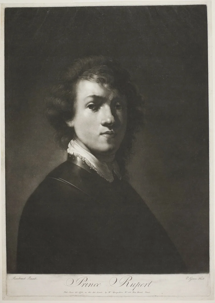 Prince Rupert by Valentine Green, print, 1775
