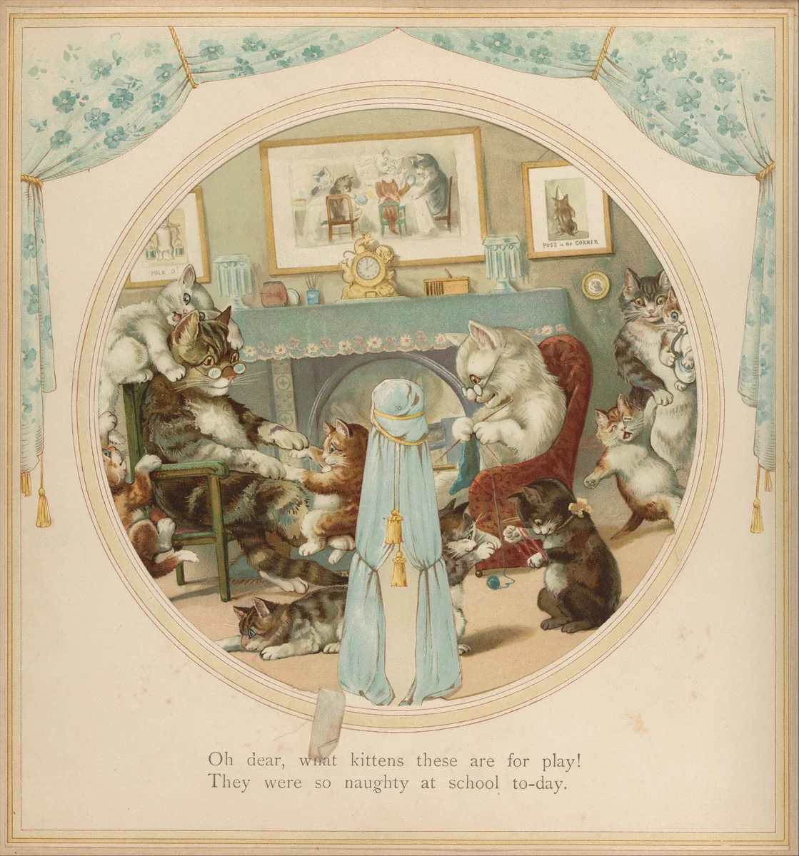 Revolving Pictures, A Novel Colour Book with Dioramic Effects by Clifton Bingham, book, 1891-1899