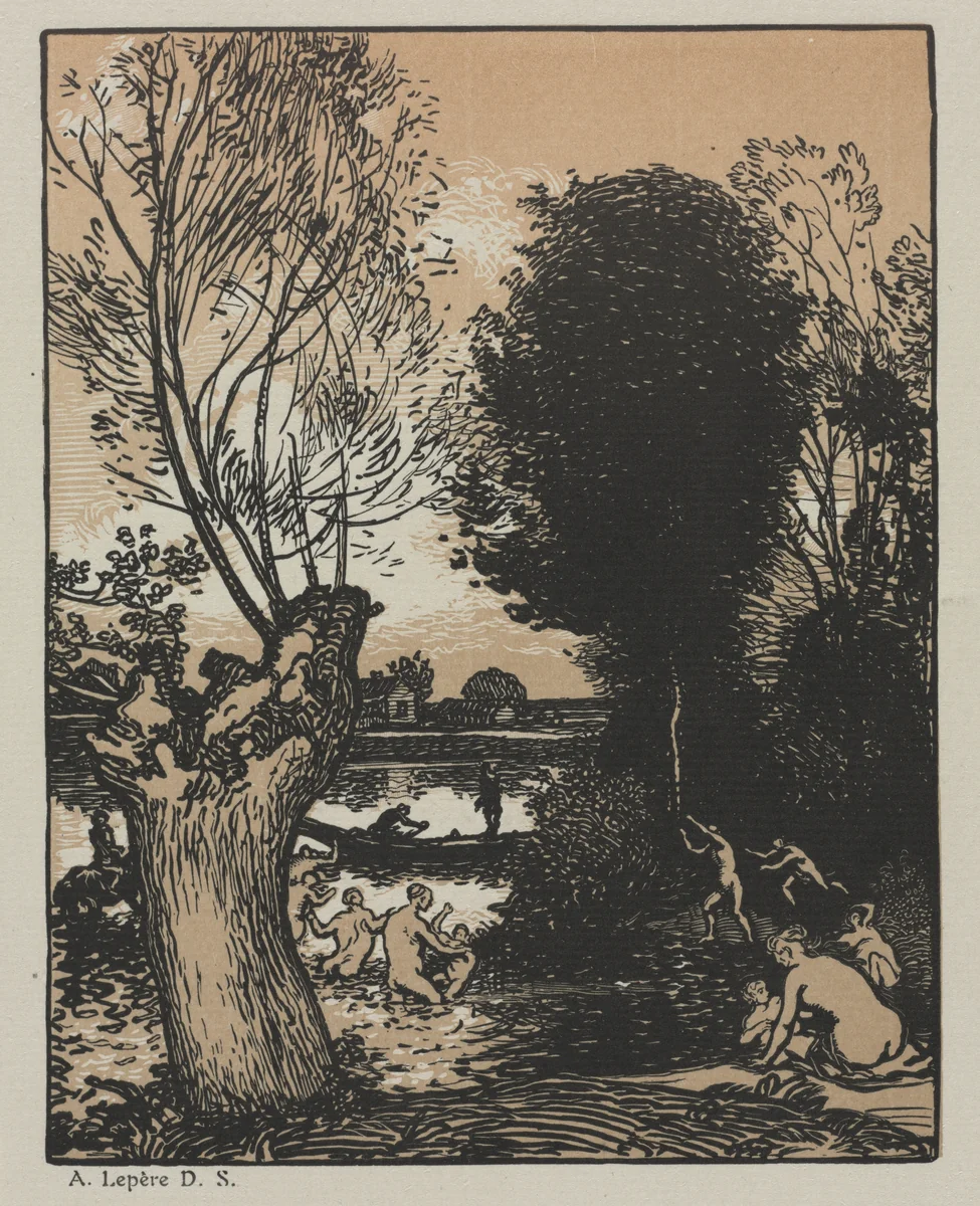 Summer Evening by Auguste Louis Lepère, print, 1910