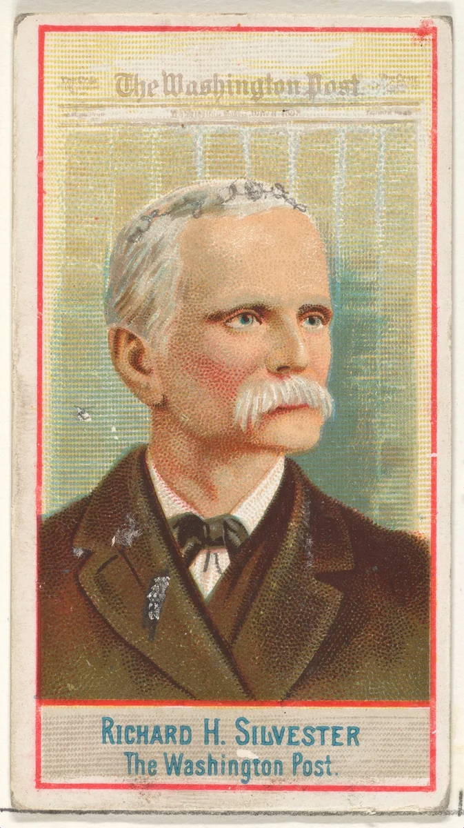 Richard H. Silvester, The Washington Post, from the American Editors series (N1) for Allen & Ginter Cigarettes Brands by Allen & Ginter, print, 1887