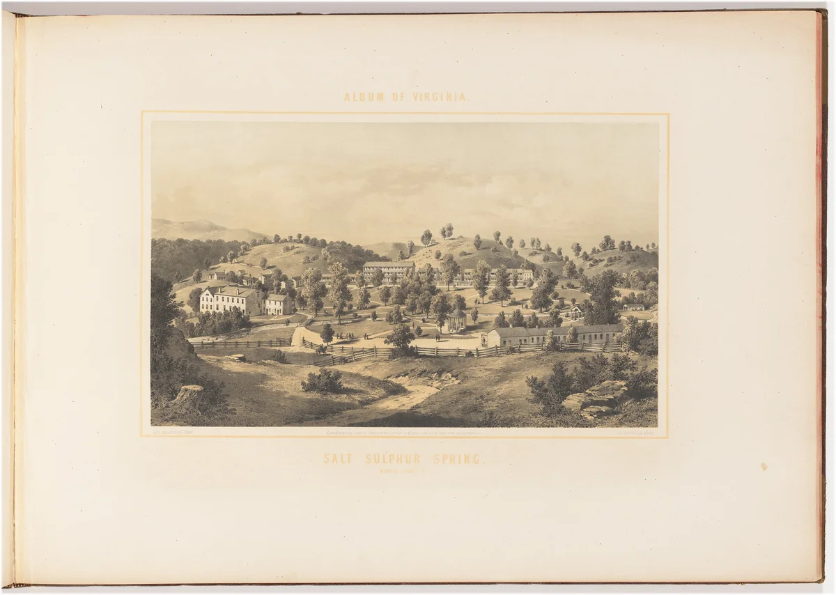 Salt Sulphur Spring by Edward Beyer; Wilhelm Loeillot, print, 1857