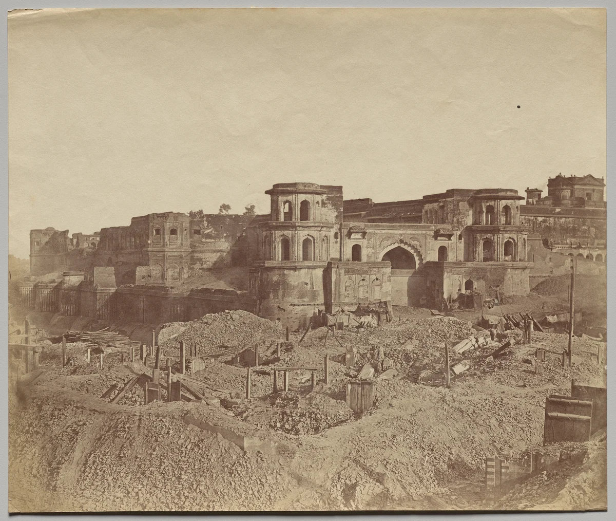 The Mucha Bawn, or the Old Citadel of Lucknow by Felice A. Beato, photograph, 1858