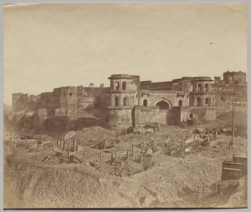 The Mucha Bawn, or the Old Citadel of Lucknow by Felice A. Beato, photograph, 1858