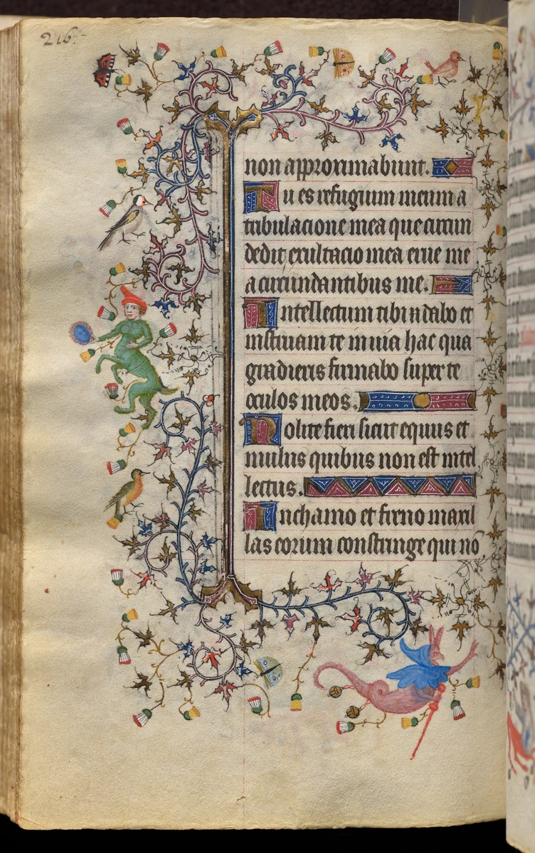 Hours of Charles the Noble, King of Navarre (1361-1425): fol. 108v, Text by Master of the Brussels Initials and Associates, book, 1400-1410