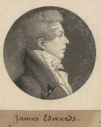James Edwards by Charles B. J. Févret de Saint-Mémin, print, 1809