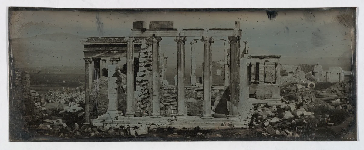 Erechtheion, Athens (62. Athènes. 1842. T. de Minerve Poliade.) by Joseph-Philibert Girault de Prangey, photograph, 1842