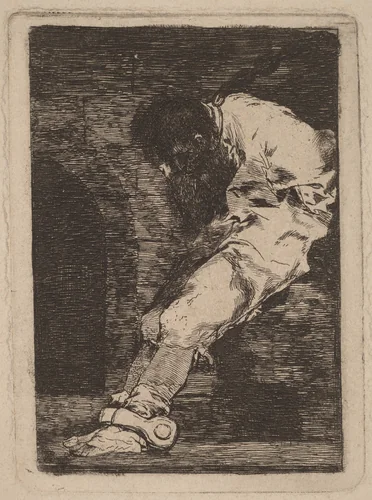 Si es delinquente qe. muera presto (If He is Guilty, Let Him Die Quickly) by Francisco Goya, print, 1810