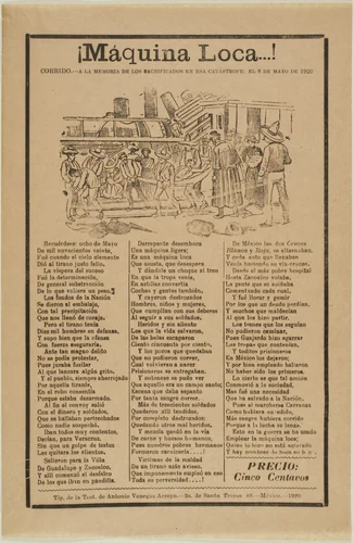 Crazy Machine! by José Guadalupe Posada, print, 1920
