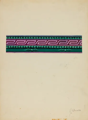 Wall Paper Border by Alfonso Umana, index of american design, 1936