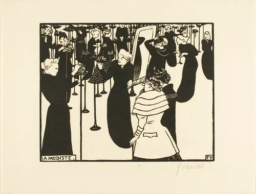 The Milliner by Félix Edouard Vallotton, print, 1894