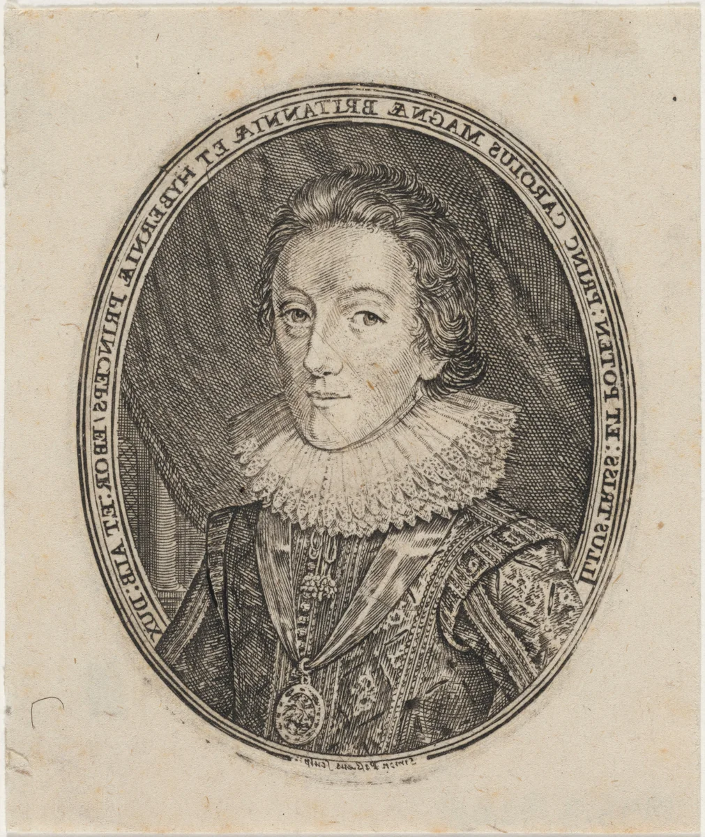 Charles I, King of England by Simon van de Passe, print, 1595-1647