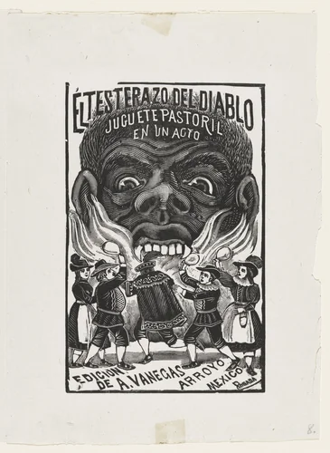 Testing the Devil (El Testerazo del Devil) from 25 Prints of José Guadalupe Posada by José Guadalupe Posada, print, 1890