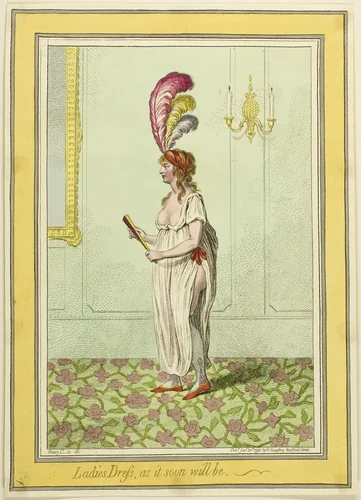 Ladies Dress, As it Soon Will Be by James Gillray, print, 1796