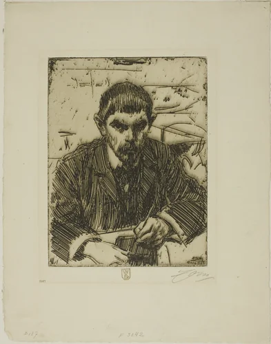 Albert Engström by Anders Zorn, print, 1905