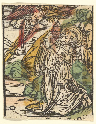 St. Francis (copy) by Hans Baldung, print, 1512-1600