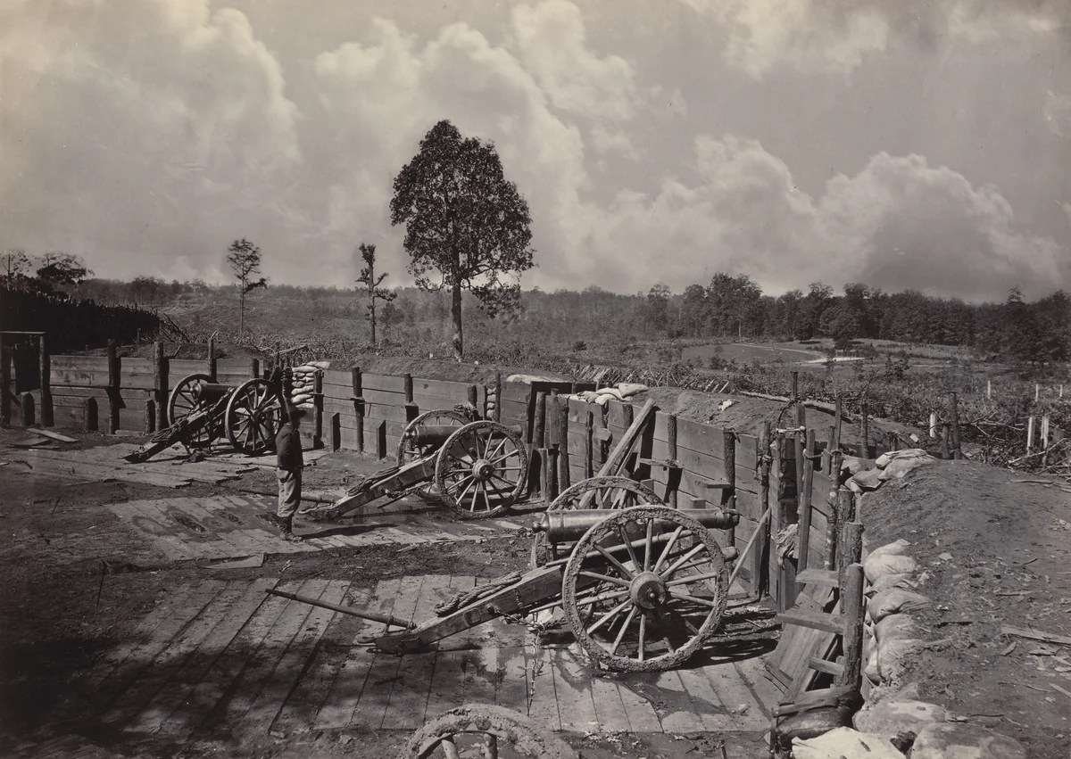 Rebel Works in front of Atlanta, No. 2 from the album Photographic Views of Sherman's Campaign by George N. Barnard, photograph, 1864