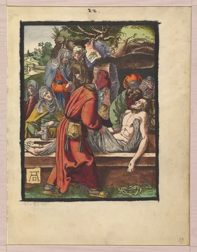 Deposition, from "The Small Woodcut Passion" by Albrecht Dürer, print, 1509-1510