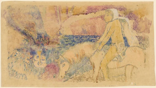 The Rider by Paul Gauguin, print, 1902