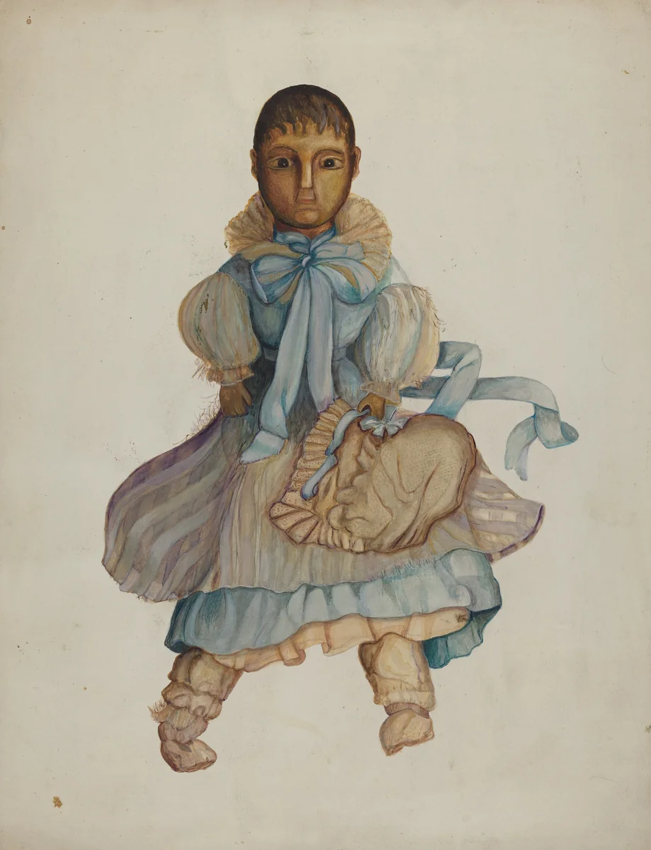 Wax Doll by Edna Crenshaw Rex, index of american design, 1937