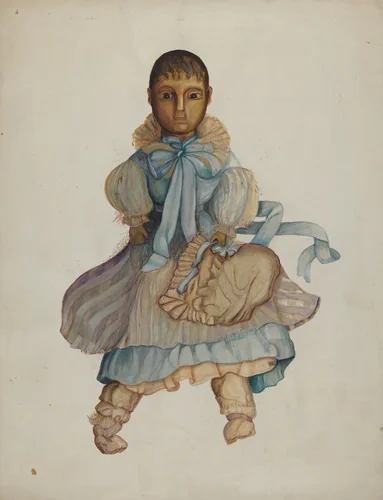 Wax Doll by Edna Crenshaw Rex, index of american design, 1937