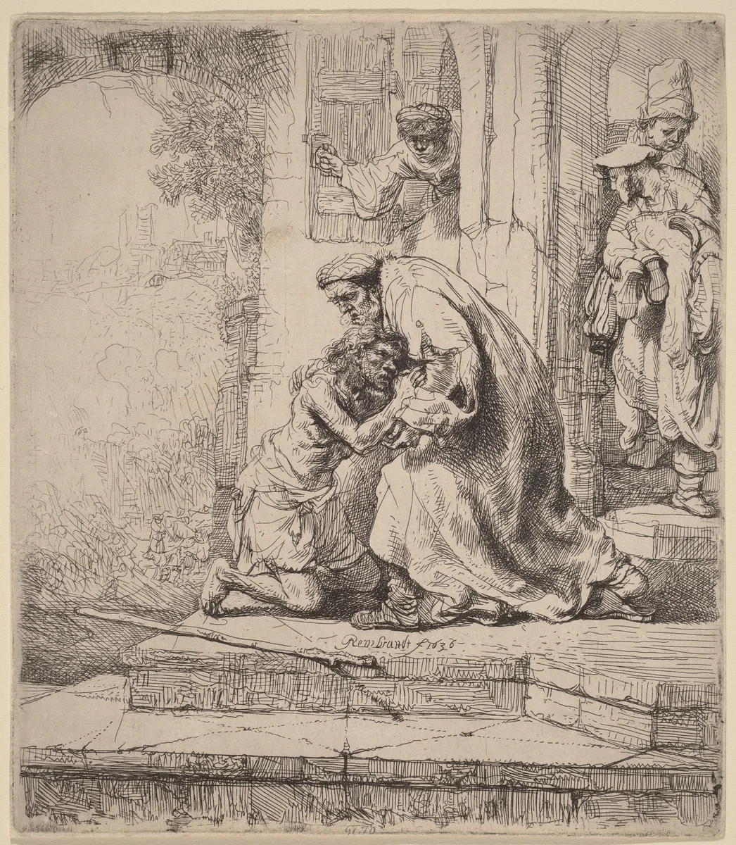 Return of the Prodigal Son by Rembrandt van Rijn, print, 1636