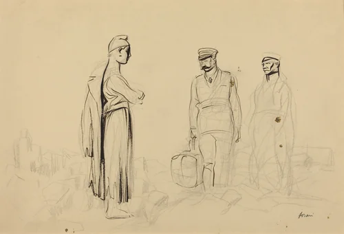 Toward Peace by Jean-Louis Forain, drawing, 1914-1919