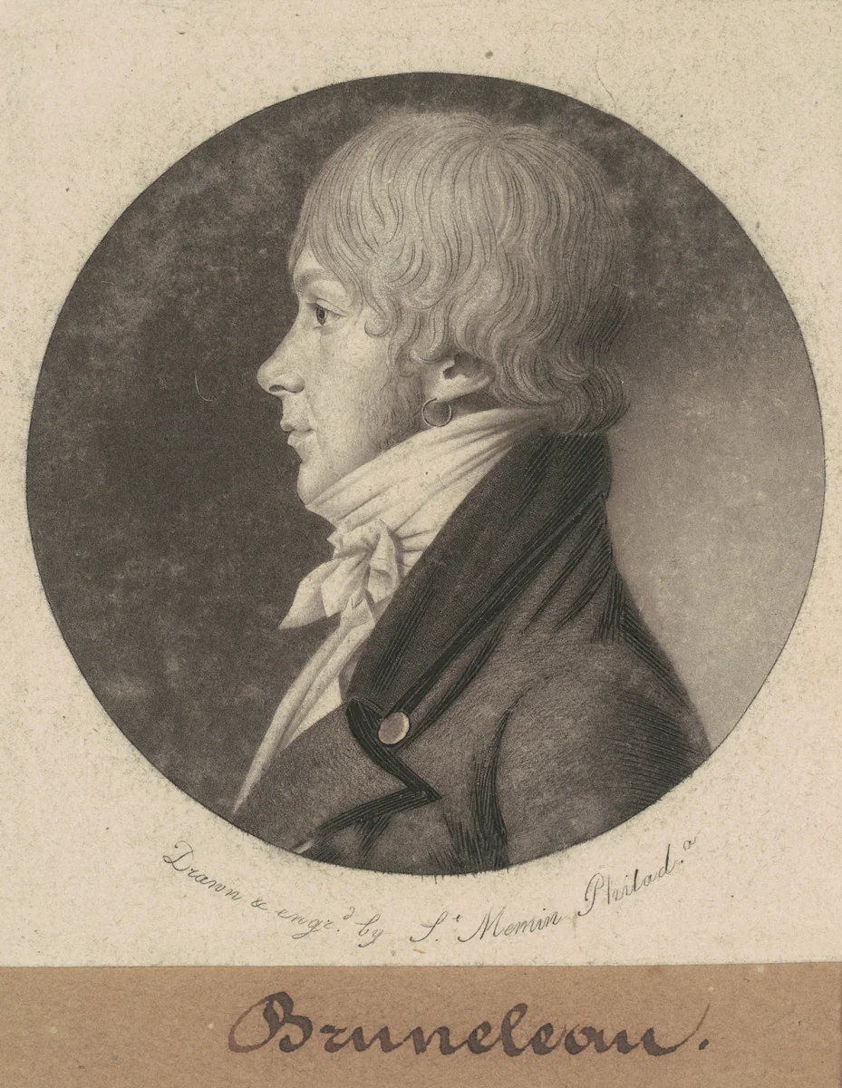 Bruneleau by Charles B. J. Févret de Saint-Mémin, print, 1801