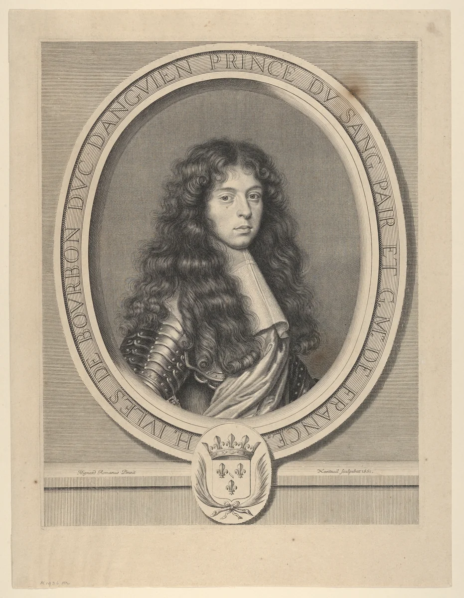 Henri-Jules de Bourbon, duc d'Enghien by Robert Nanteuil, print, 1661