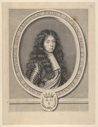 Henri-Jules de Bourbon, duc d'Enghien by Robert Nanteuil, print, 1661