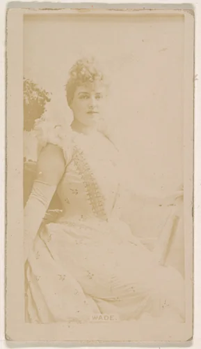 Miss Wade, from the Actresses series (N245) issued by Kinney Brothers to promote Sweet Caporal Cigarettes by Kinney Brothers Tobacco Company, photograph, 1890