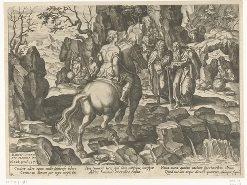 Vergaren van kennis by Unknown, print, 1570