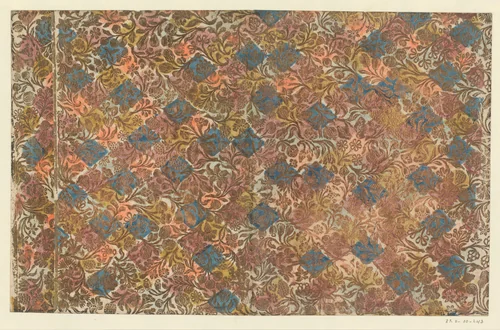 Blad mt bloemen en vruchten by anonymous, other, 1750-1820