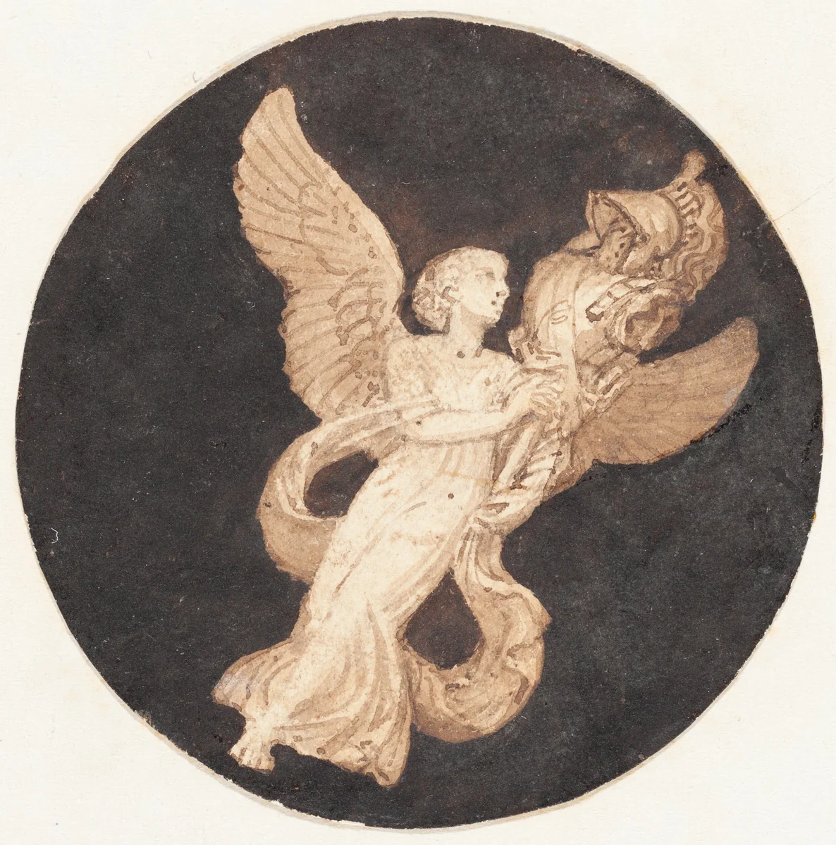 Vignette for a Title Page: "Winged Victory" by Thomas Stothard, drawing, 1755-1834