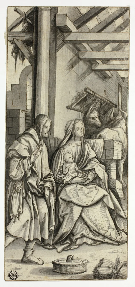 Adoration of the Magi by Hans Burgkmair, drawing, 1493-1531