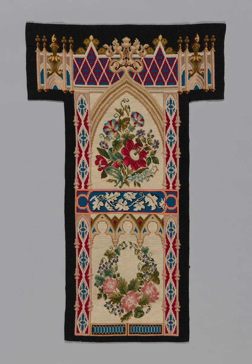 Prie-Dieu Cover by England, textile, 1847-1870