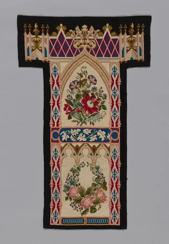 Prie-Dieu Cover by England, textile, 1847-1870