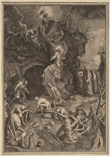 The Resurrection by Philip Galle, print, 1570