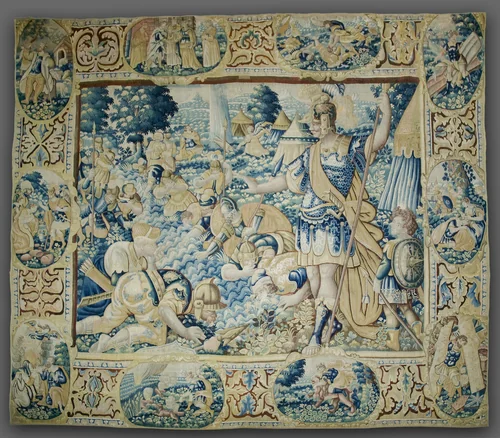 Gideon Selecting his Army by Unknown, textile, 1575-1599