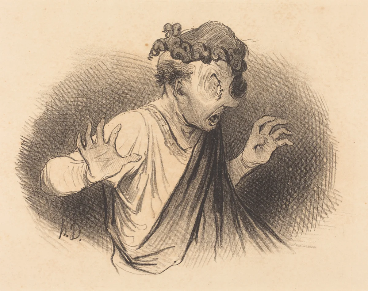Pour qui sont ces Serpents... by Honoré Daumier, print, 1841