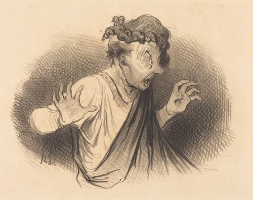 Pour qui sont ces Serpents... by Honoré Daumier, print, 1841