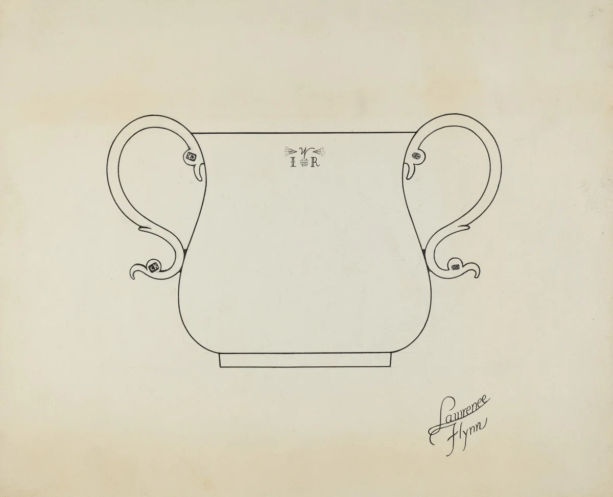 Silver Caudle Cup by Lawrence Flynn, index of american design, 1935-1942