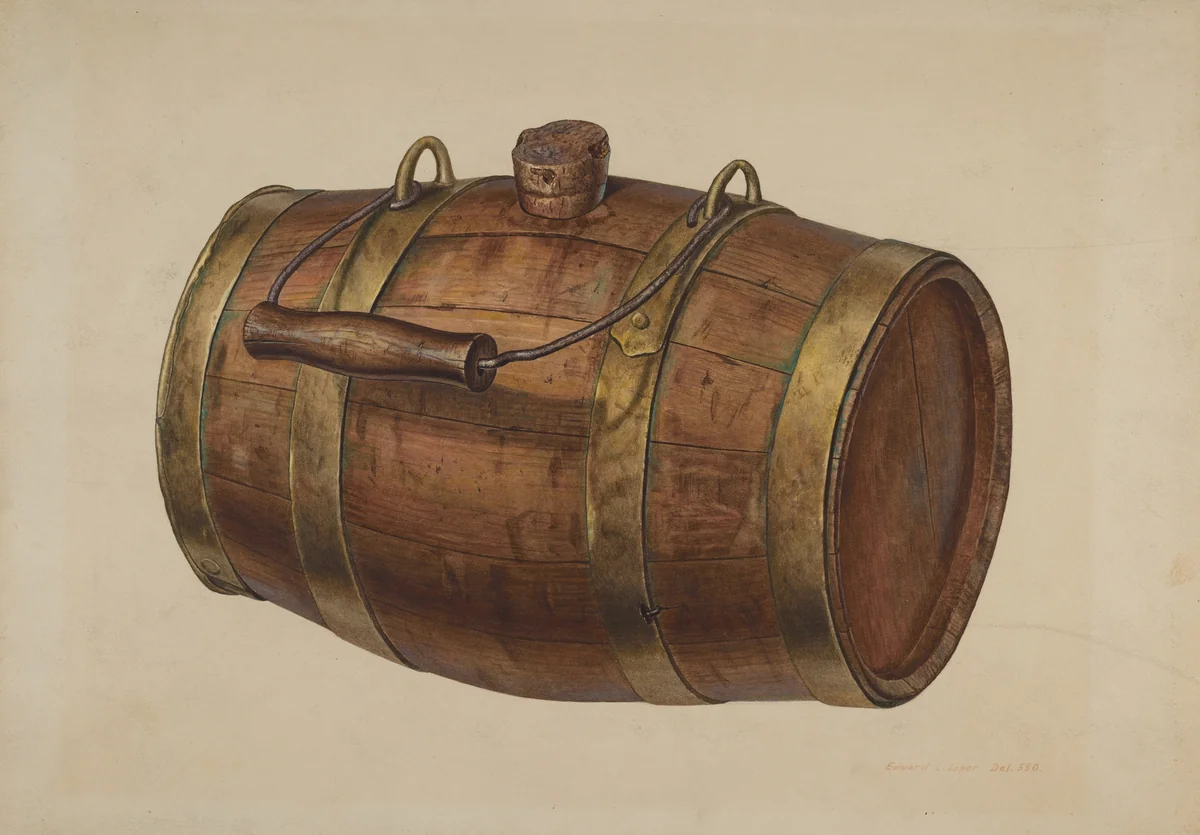 Field Keg by Edward L. Loper, index of american design, 1939