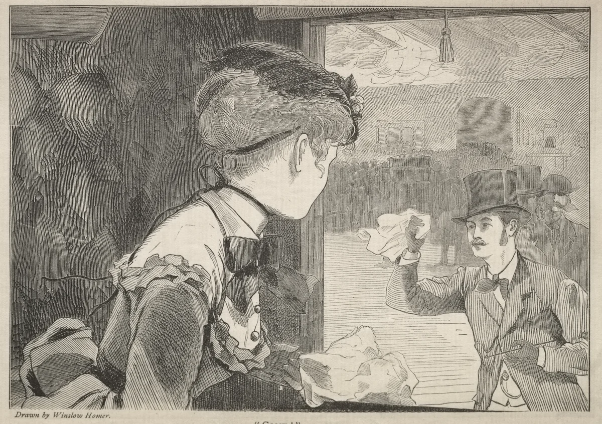 "Come!" by Winslow Homer, print, 1869