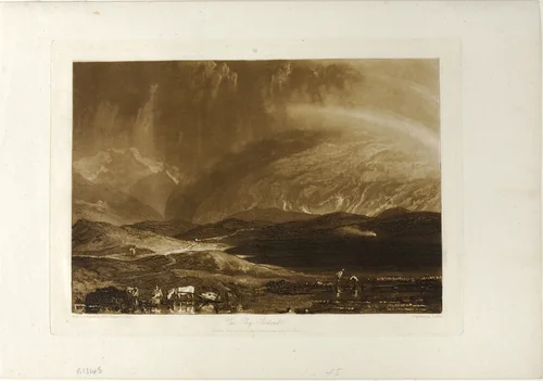 Peat Bog, Scotland, plate 45 from Liber Studiorum by Joseph Mallord William Turner, print, 1812