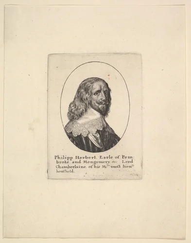 Philipp Herbert, Earl of Pembroke by Wenceslaus Hollar, print, 1625-1677