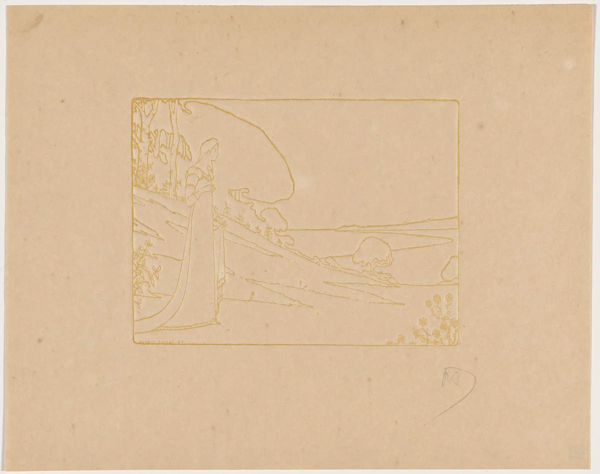Carmosine (projet de programme) by Maurice Dumont, print, 1895