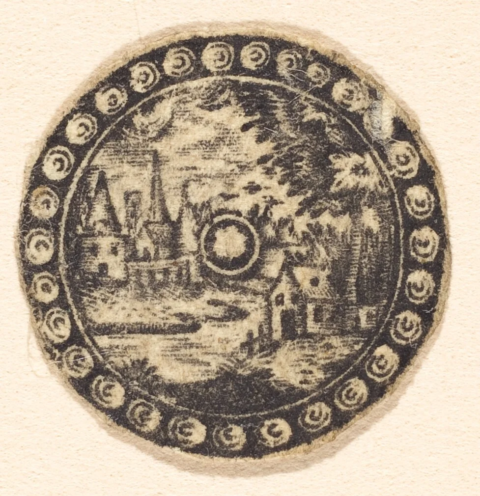 Landscape by Antoine Jacquard, print, 1572-1652