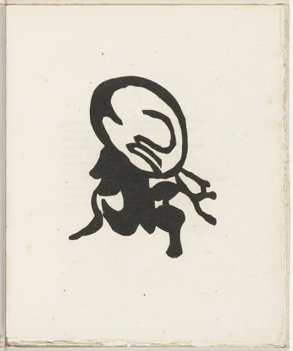 Plate (folio 14) from Cinéma calendrier du coeur abstrait, maisons (Cinema Calendar of the Abstract Heart, Houses) by Jean Arp, illustrated book, 1920