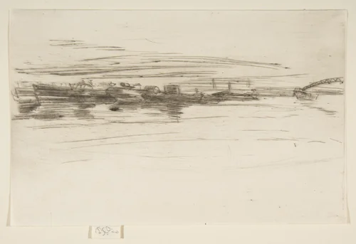 Steamboat Fleet by James McNeill Whistler, print, 1875