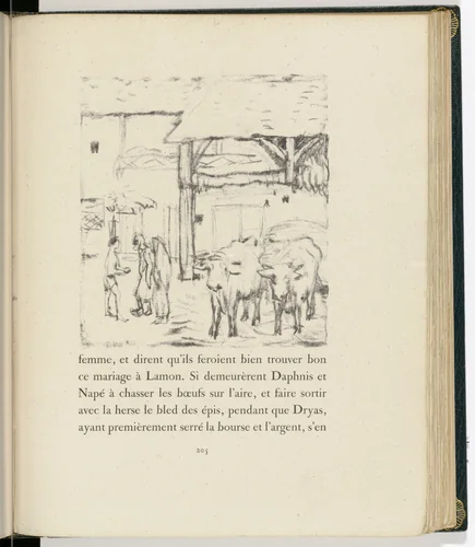 In-text plate (page 205) from Daphnis et Chloé by Pierre Bonnard, illustrated book, 1902